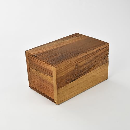 WEVOIRD Solid Barn Wood Cremation Urn for Human Ashes,Burial Urn Boxes and Casket for Adult,Funeral Wooden Urn for Man or Woman up to 240 lbs - WoodArtSupply