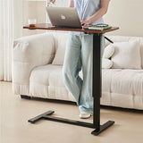 Over Bed Table Pneumatic Adjustable Height Stand Desk with Hidden Casters Foldable Mobile Laptop Computer Standing Desk with USB Ports Pad Generic