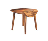 Signature Design by Ashley Berringer Dining Room Round Drop Leaf Table, Rustic Brown Signature Design by Ashley