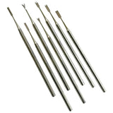 7 Pack Precision Mini Chisel Carving Tools for Detailed Small Crafts Such as Wood Carving, Wax Modeling, Soap Carving, and More - One Piece Construction Stainelss Steel Avon Surgical