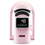 VEVOR Auto Hat Heat Press Machine, with 2pcs Interchangeable Platens, Automatic Open and Release, Touchscreen for Precise Time and Temperature Control, Heat Transfer Printing for Caps, Hats, Pink VEVOR