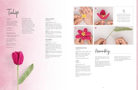 Crochet A Flower Bouquet: 35 crochet patterns for handmade flowers and foliage WoodArtSupply