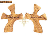 Dacaret Factory Healing Cross | Olive wood | 5'' fits in the hand for praying | Confirmation, First Communion Gifts | Loss of a dear one | Memorial | Christmas Gift (With Engraving) Dacaret Factory