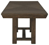 Signature Design by Ashley Dellbeck Casual Rectangular Dining Extension Table, Seats up to 8, Dark Brown Signature Design by Ashley