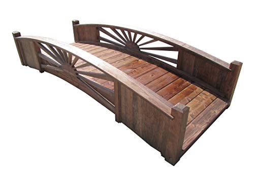 SamsGazebos Sunburst Garden Bridge 8 ft SamsGazebos