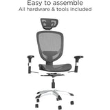 STAPLES Hyken Ergonomic Office Chair | Adjustable Lumbar Support with Breathable Mesh, Swivel Desk Chair for Home Office, Black STAPLES