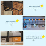 Twin Over Twin Bunk Bed with 8 Storage Drawers, Upholstered Storage Headboard, Charging Station and LED Lights, Heavy-Duty Metal Bunk Bed with Safety Guardrail & Ladder, Twin Bunk Beds for Kids, Teens mojiasion