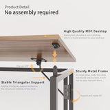 alawooder Folding Desk 30 Inch - Small Foldable Desk for Small Space Minimalist, Space Saving Collapsible Compact Desk Portable Table for Craft, Writing, Study and Work (No Assembly Required) alawooder