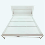 Pemberly Row Modern Engineered Wood Flexible Slat System Dual-Mounted 65-inch Queen Murphy Bed Sturdy in White Pemberly Row