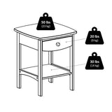 Winsome 82218 Wood Claire Accent Table, Natural 18 inches Winsome