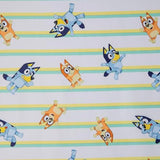 Bluey 4 Piece Toddler Bedding Set – Includes Comforter, Sheet Set – Fitted Top Sheet Reversible Pillowcase for Boys or Girls Bed, Blue Bluey
