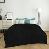 Utopia Bedding Comforters King Size, All Season Duvet Insert, Down Alternative Box Stitched Bed Comforter with Corner Tabs, Machine Washable (Black) Utopia Bedding
