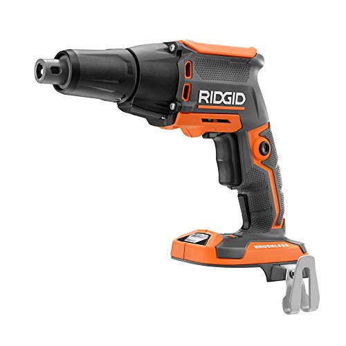 RIDGID 18-Volt Cordless Brushless Drywall Screwdriver with Collated Attachment (Tool-Only) - WoodArtSupply