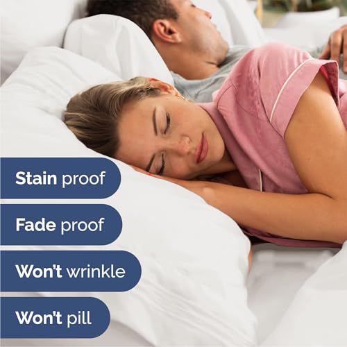Queen Size 4 Piece Sheet Set - Comfy Breathable & Cooling Bed Sheets Set - Hotel Luxury Bedding for Women, Men, Kids, Teens, Boys & Girls - Deep Pockets, Soft, Wrinkle Free - Oeko-Tex - Antique White CGK Unlimited