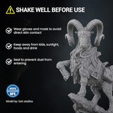 UNIFORMATION HD 3D Printer Resin Standard Fast UV Curing Plant-Based 3D Resin Liquid with High Precision Low Viscosity Suit for SLA/LCD/DLP Printing Miniatures, Garage Kits, HD Grey 1KG Uniformation