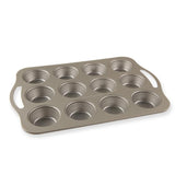 Nordic Ware Treat Nonstick 12 Cavity Muffin Pan, Silver Nordic Ware