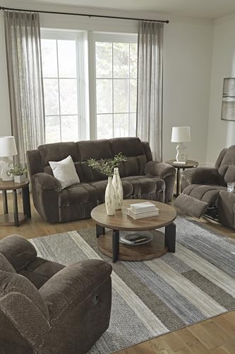 Signature Design by Ashley Frohn Urban Manual Rocker Recliner with Pillow-Top Arms, Dark Brown Signature Design by Ashley