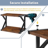 STANDNEE Printer Stand Multi-Purpose Printer Shelf for desk,Wood Stand with Storage Home Office Desktop Printer Stand with Anti-Skid Feet (1-Tier) STANDNEE