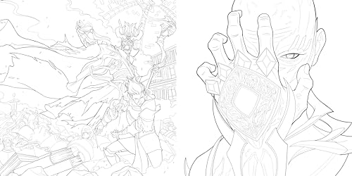 The Dungeons & Dragons Coloring Book: 80 Adventurous Line Drawings WoodArtSupply