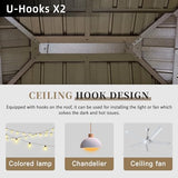 Domi Hardtop Gazebo 12x16FT, Outdoor Gazebo with Galvanized Steel Double Roof, Aluminum Frame, Built-in Gutter System, Curtain and Netting, Metal Gazebo Pavilion for Patio Deck Garden, Brown domi outdoor living