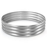 Land Guard Galvanized Raised Garden Bed Kit, Round Large Metal Galvanized Planter Raised Garden Boxes Outdoor… Land Guard