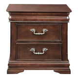 Furniture of America FOA Ruben 3pc Cherry Wood Panel Bedroom Set - Queen + Nightstand + Chest Furniture of America