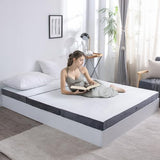 Folding Mattress Queen - Tri Fold Futon Mattress Portable Floor Mattress with Soft Breathable Cover for Guests Temporary Use Foldable Camping Sofa Bed for Back Pain Relief, 60"x80"x4" Sedefen