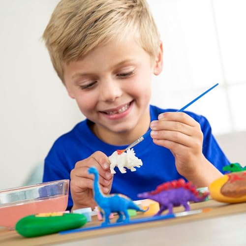 Fun Express DIY Glow in The Dark Dinosaur Sculpture and Rock Painting Kit for Kids, All in One Kids Craft Kit, Birthday and Everday Gifts, Great for Creative Acitivity for Home and School Fun Express