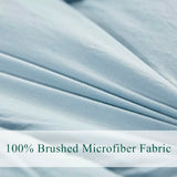 HIG Pre Washed Down Alternative Comforter Set Twin - Reversible Chic Quilt Design - Box Stitched with 4 Corner Tabs - Lightweight for All Season - Blue Duvet Comforter with 2 Pillow Shams HIG