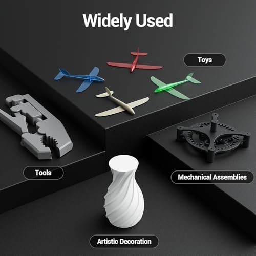 UNIFORMATION HD ABS Like Resin Hard Tough 3D Printer Resin Photopolymer UV Curing 3D Resin Liquid with High Precision Suit for SLA/LCD/DLP Printing Functional Mechanical Print HD Grey 1KG Uniformation