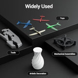 UNIFORMATION HD ABS Like Resin Hard Tough 3D Printer Resin Photopolymer UV Curing 3D Resin Liquid with High Precision Suit for SLA/LCD/DLP Printing Functional Mechanical Print HD Grey 1KG Uniformation