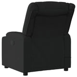 vidaXL Black Fabric Massage Recliner Chair - Manual Reclining, Vibration Massage, Cup Holders for Comfort in Living Room/Lounge vidaXL