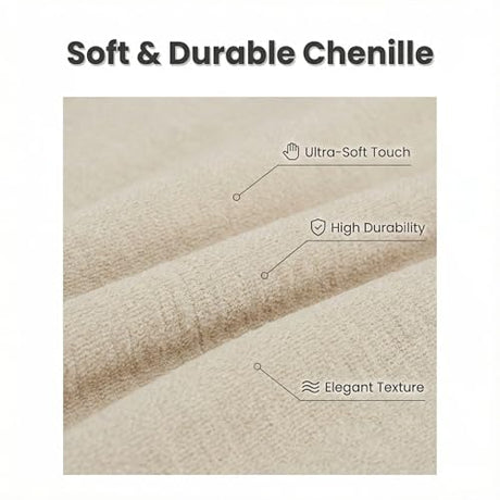 Furnimart Small Manual Recliner Chair for Small Spaces, Overstuffed Chenille Reclining Chair with Chunky Cushion, Comfortable Single Sofa Recliner for Adults, Living Room, Bedroom, Home Theater, Beige Furnimart