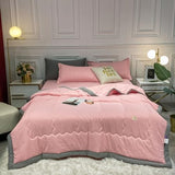 Summer Duvet 150x200/180x200cm，Lightweight Breathable Summer Comforter Double/Single Cooler Comforter Luxury All Season Quilted Duvet Soft Cooling Blanket for Bed Sofa Couch(I,150x200cm) QWHYQXI