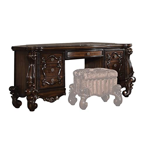 Acme Versailles 7-Drawer Wooden Vanity Desk in Cherry Oak ACME Furniture