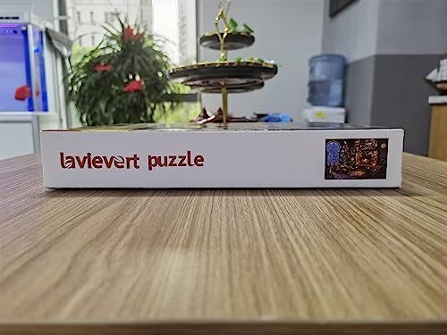 Lavievert Wooden Jigsaw Puzzles 1000 Piece Christmas Puzzles for Adults and Kids - Fireplace, Christmas Tree, Stockings LAVIEVERT