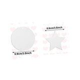 Tofficu 40 Pcs Sublimation Air Hanging Board for Home Scented Hanging Blanks DIY Heat Sublimation DIY Sublimation Blank Air Freshener White Felt Fragrance Car Tofficu