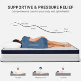 Avenco 10 Inch Twin Size Mattress, Individual Pocket Spring Mattresses for Pressure Relief & Motion Isolation, CertiPUR-US Certified, Small Box Avenco