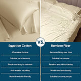 SONORO KATE 100% Egyptian Cotton Sheets - 800 Thread Count, 5-Star Hotel Sateen Weave Bed Sheets, Cooling, Soft & Breathable Bed Sheets Set, Fits 16" Deep Pocket - 4 PC (Beige,King) SONORO KATE