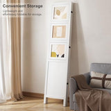 4 Panel Photo Room Divider Freestanding Folding Privacy Screen and Decorative with 16 Frames for Home Office (White) Svimi