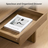 SICOTAS Computer Desk Writing Table - 47-Inch Home Office Executive Desk with Drawer, Farmhouse Study Desk with Storage,Boho Makeup Vanity Table for Bedroom Dormitory (Reclaimed Caramel Oak, 1 Piece) SICOTAS