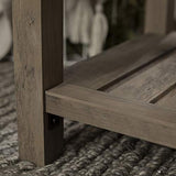 Walker Edison Farmhouse Square Side Accent Table Set-Living-Room Storage End Table with Storage Door Nightstand Bedroom, 18 Inch, Grey Wash Walker Edison