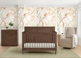 Delta Children Penelope 6-in-1 Convertible Crib - Greenguard Gold Certified, Teak Brown