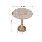 Coffee Tablec Coffee Table for living room, Wooden End Table, Small Table, Night Stand, Side Table, Bedside Table, Entry Table, Side Table for Magazine, Books & Plants-18 x22 White Wash The Wooden Town