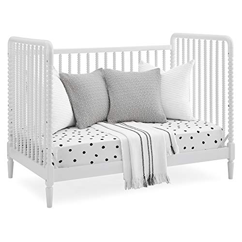 Delta Children Saint 4-in-1 Convertible Crib - Greenguard Gold Certified, Bianca White