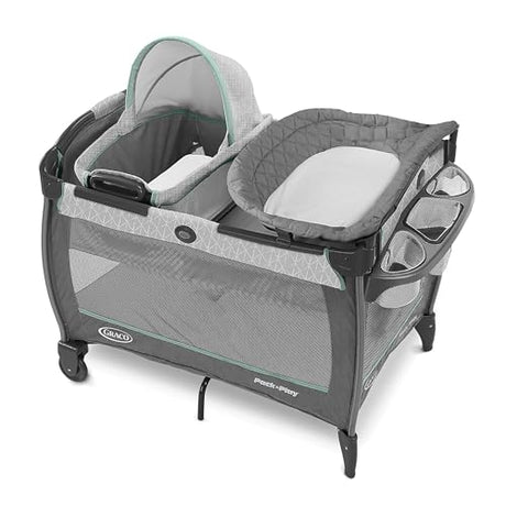Graco Pack 'n Play Close2Baby Bassinet Playard Features Portable Bassinet Diaper Changer and More, Derby Graco