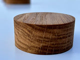 Kimberly Ann Creations Jewelry Tray Ring Dish Solid Oak Wood Wedding Ring Holder - Bedside Sink Dresser - Compact 2" Round - Wooden Display - Smooth Kimberly Ann Creations