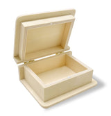 Craft Supply Unfinished Wooden Keepsake Book Shaped Box - 3.75 x 3 x 1.5 Inches Craft Supply