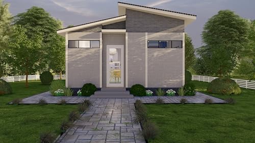 Generic Tiny House Plan 26x20-520 Sqft Cabin Cottage Layout Blueprint Small Home Design