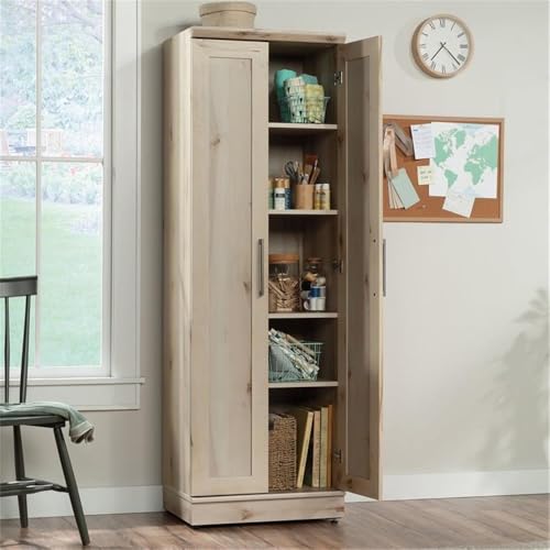 Sauder HomePlus Two Door Storage Cabinet/Pantry Cabinet, Pacific Maple Finish Sauder